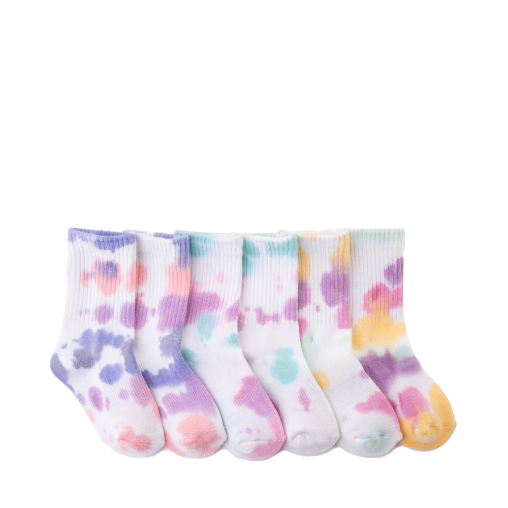 Tie Dye Crew Socks 3 Pack - Toddler - Multicolor