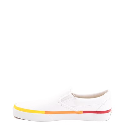 white vans rainbow stripe