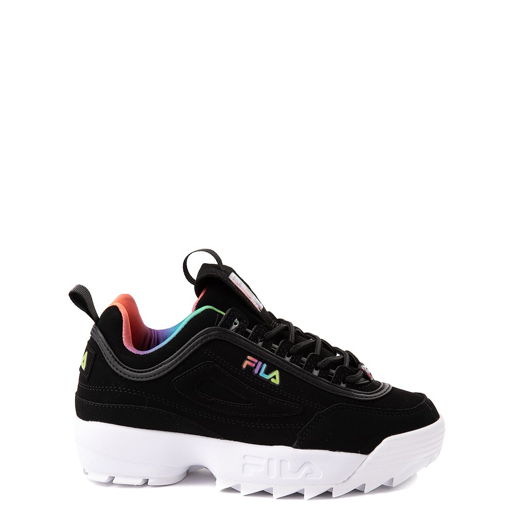 black rainbow sneakers