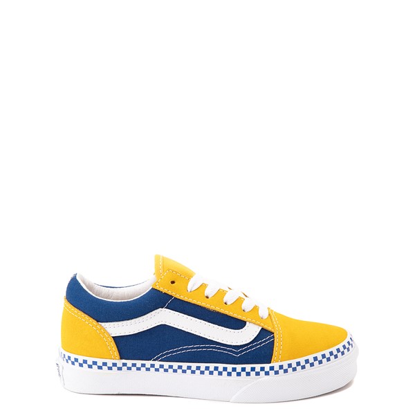 blue pink and yellow vans