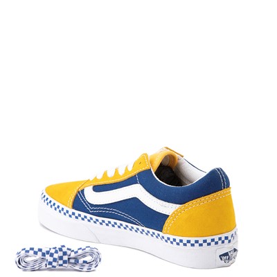 vans old skool spectra yellow & white skate shoes