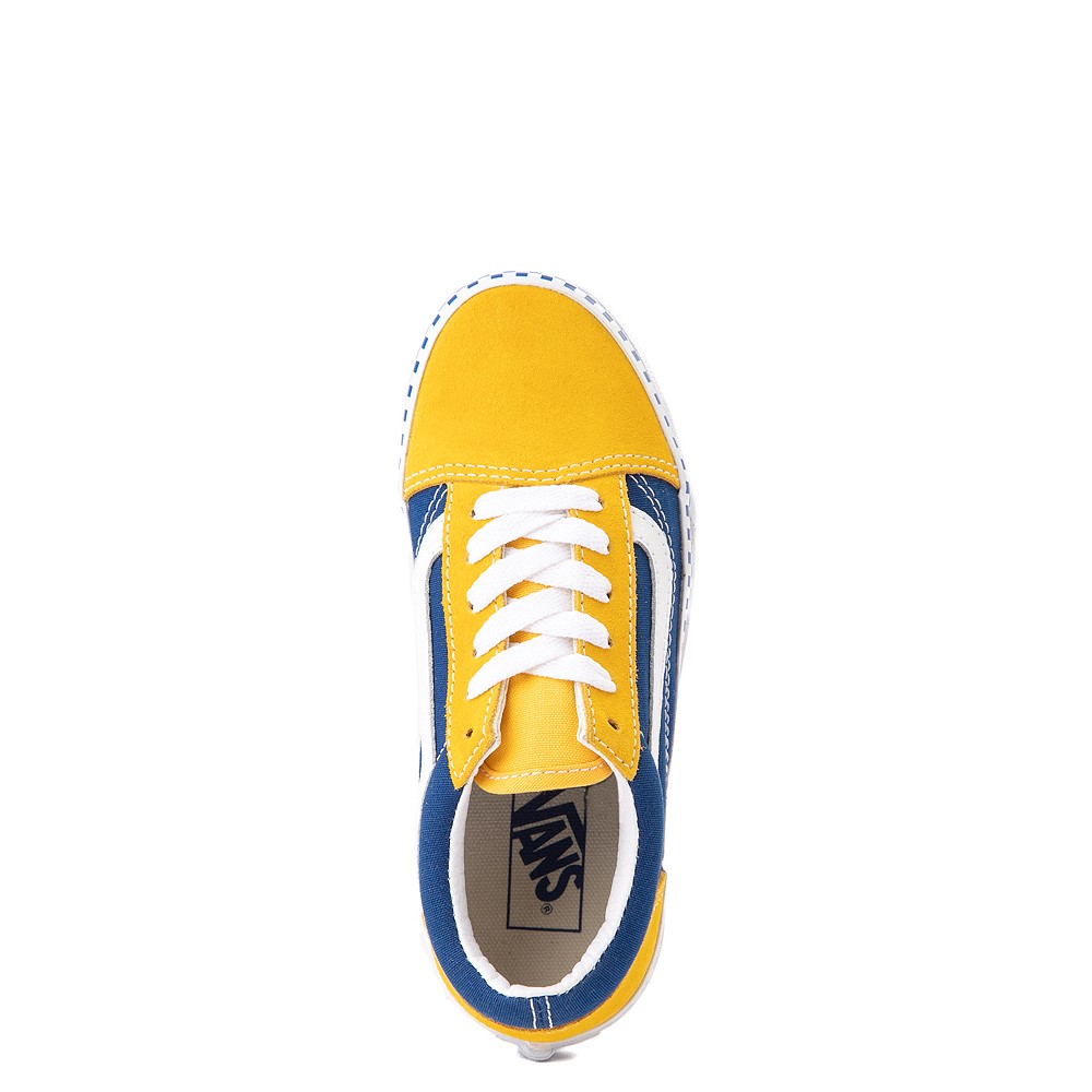 yellow checkered vans with laces