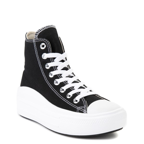 ladies black high top converse
