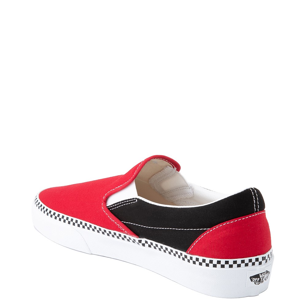 red and black checkerboard vans journeys