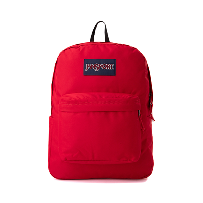 red bottom bookbag