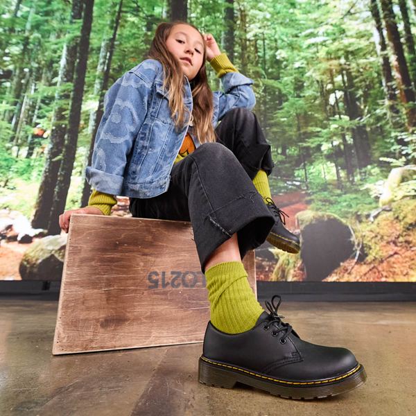alternate view Dr. Martens 1461 Casual Shoe - Little Kid / Big Kid - BlackALT1B