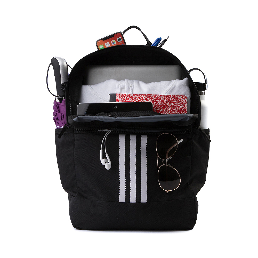 adidas black trefoil backpack