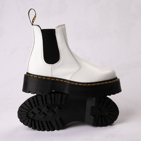 Main view of Dr. Martens 2976 Platform Chelsea Boot - White