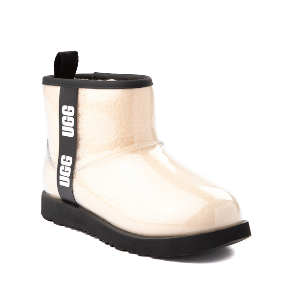 alternate view UGG® Classic Clear Mini II Boot - Toddler / Little Kid / Big Kid - Natural / BlackALT5