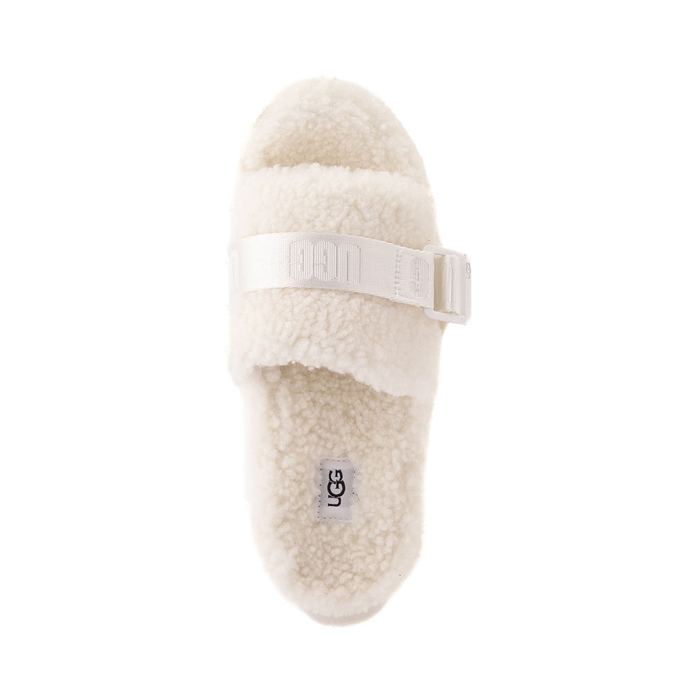 Womens UGG® Fluffita Slide Sandal - White | Journeys