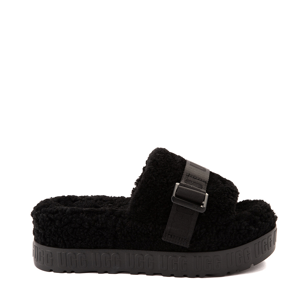 Womens UGG® Fluffita Slide Sandal - Black
