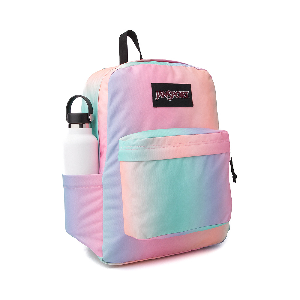 jansport white and blue backpack