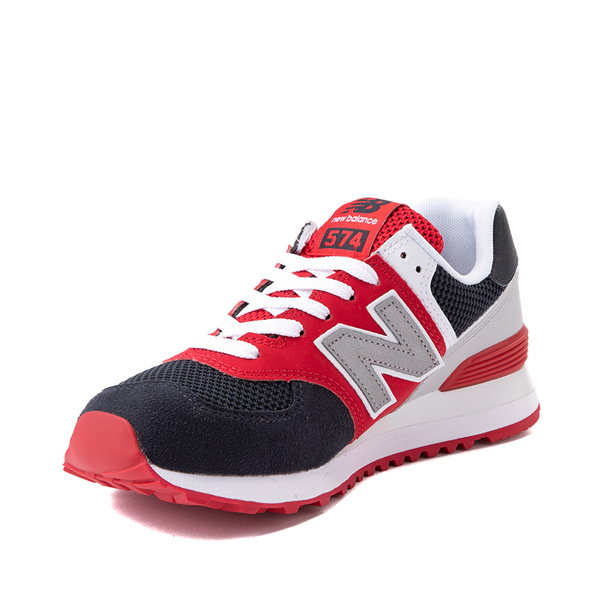 alternate view Womens New Balance 574 Athletic Shoe - Navy / Red / WhiteALT3