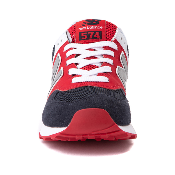 alternate view Womens New Balance 574 Athletic Shoe - Navy / Red / WhiteALT4