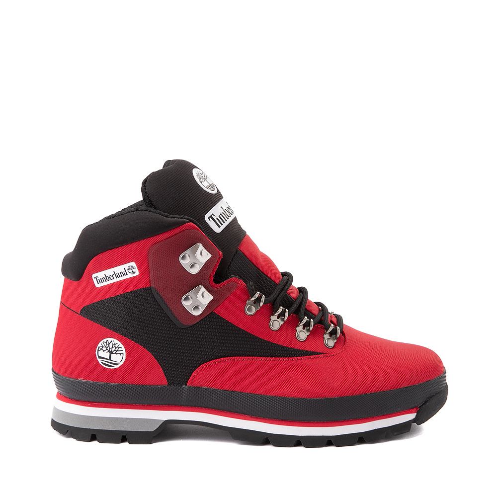 Mens Timberland Euro Hiker Jacquard Boot - Red