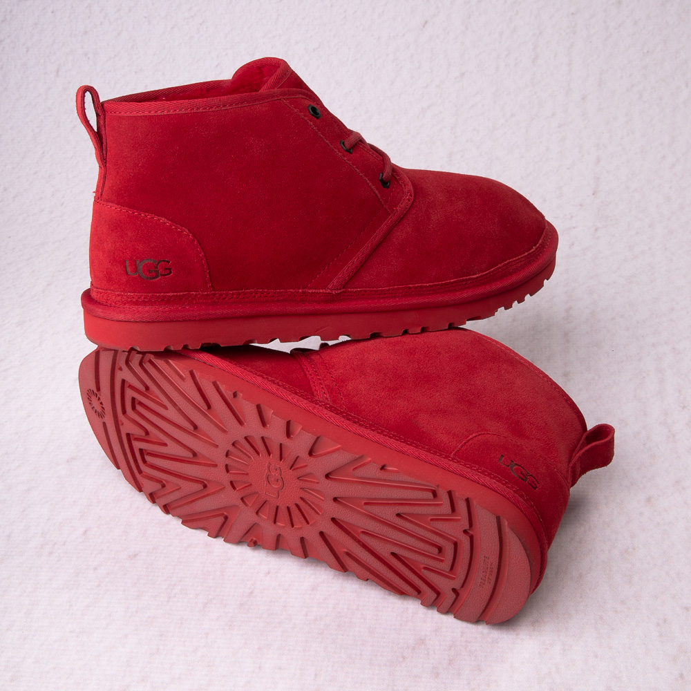 red lace up ugg boots