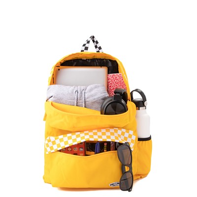 yellow vans checkered backpack