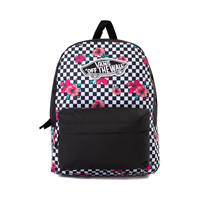 vans realm backpack botanical check