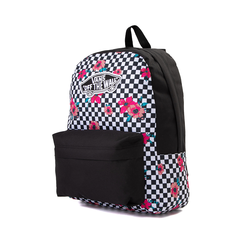 vans black and white checkered backpack