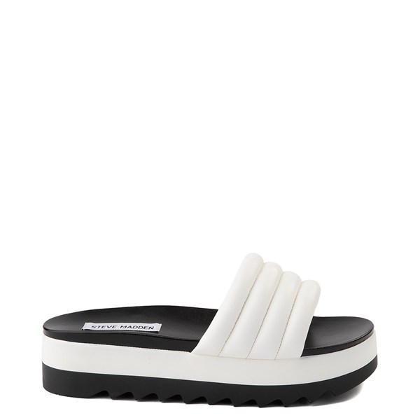 steve madden platform sandals white