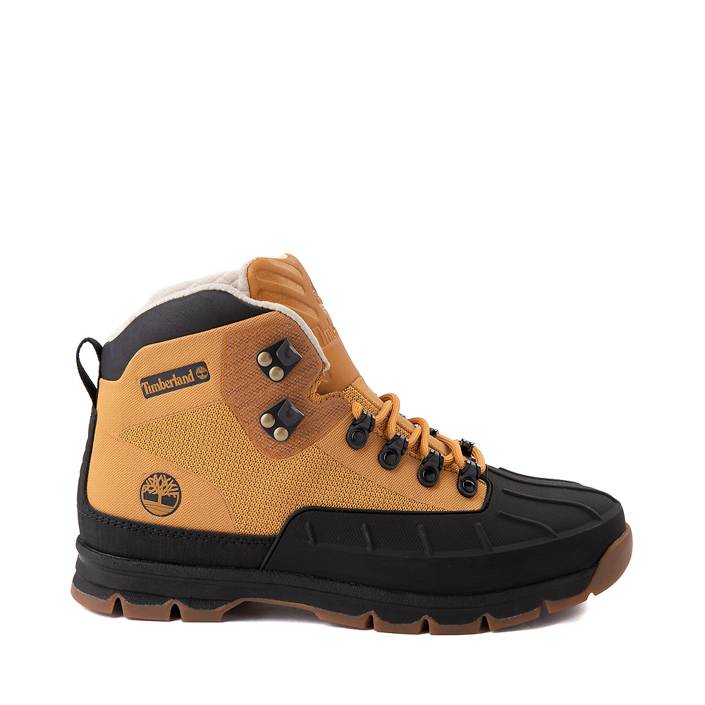 present day tent Anonymous Mens Timberland Euro Hiker Shell-Toe Jacquard Boot - Wheat | Journeys