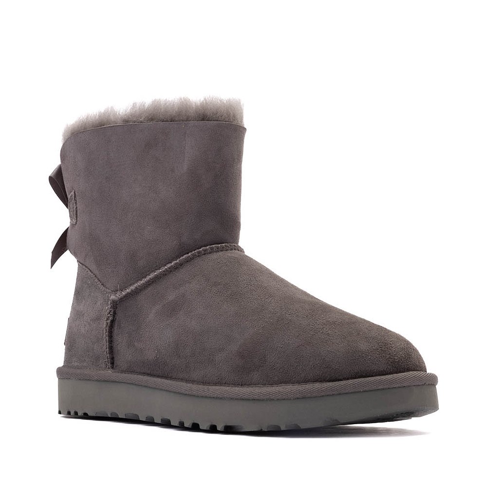 Ugg mini bailey bow grey new arrivals