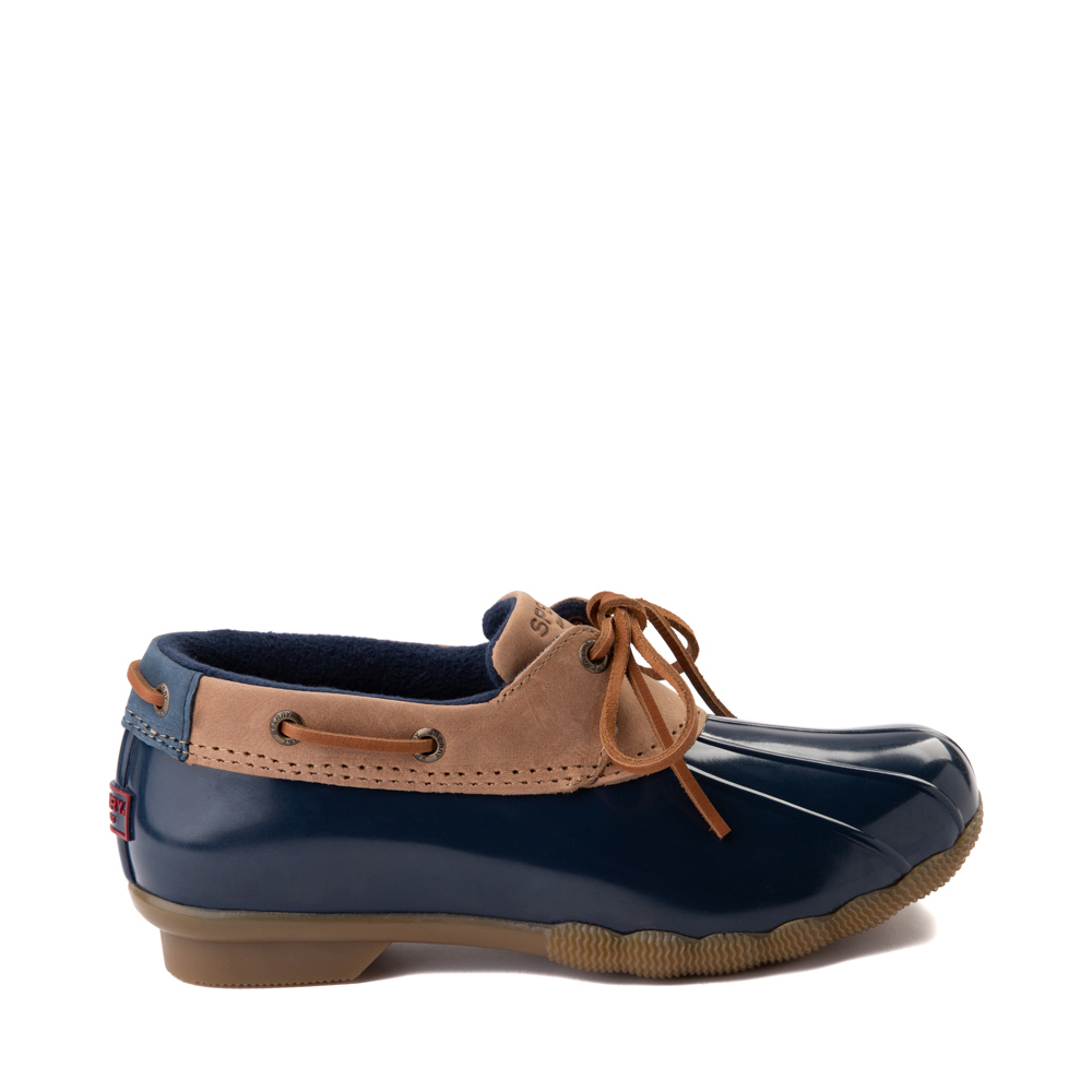 Womens Sperry Top-Sider Saltwater 1-Eye Boot - Tan / Navy | Journeys