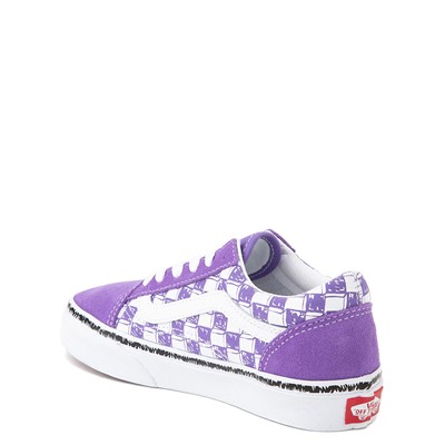 light purple checkerboard vans