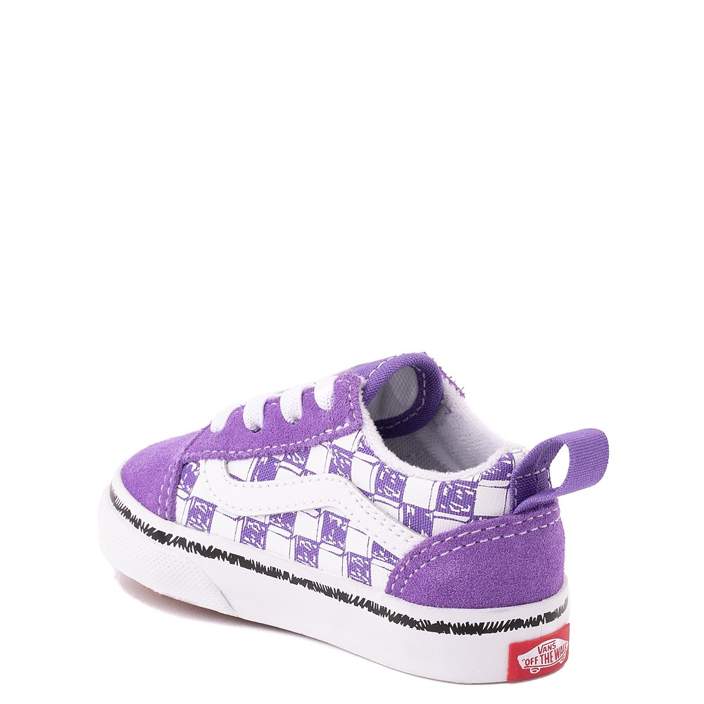 lavender checkered vans