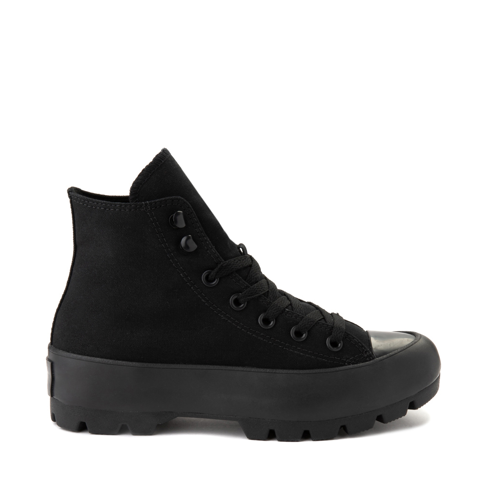 converse all star hi black mono