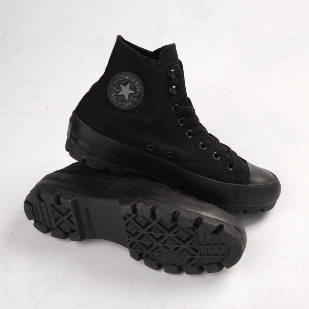 Womens Converse Chuck Taylor All Star Hi Lugged Sneaker - Black Monochrome