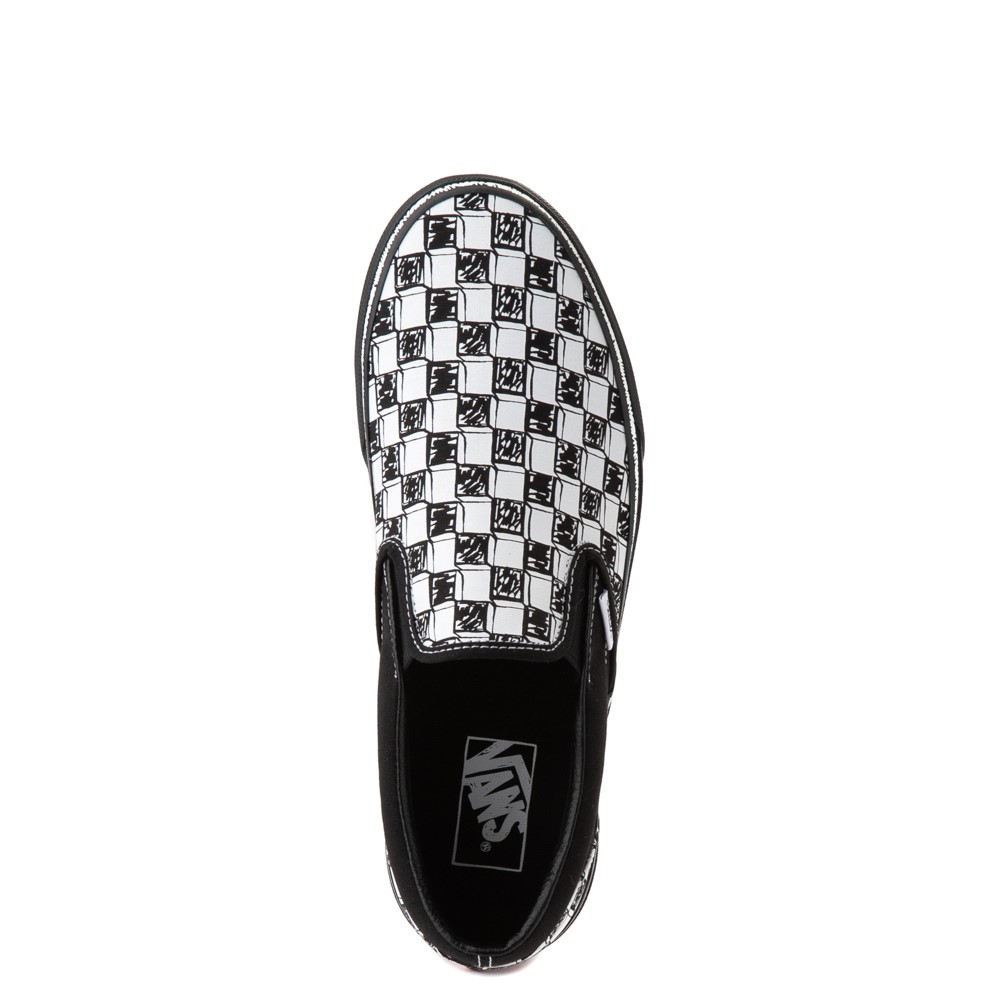 metallic checkered vans