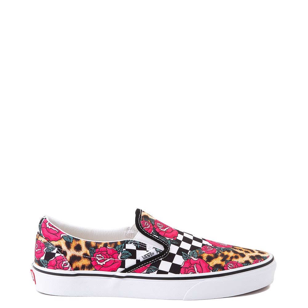 vans pink checkered shoes
