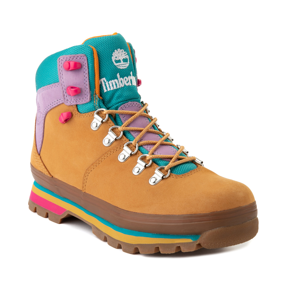 Womens Timberland Euro Hiker Boot - Wheat / Purple / Turquoise | Journeys