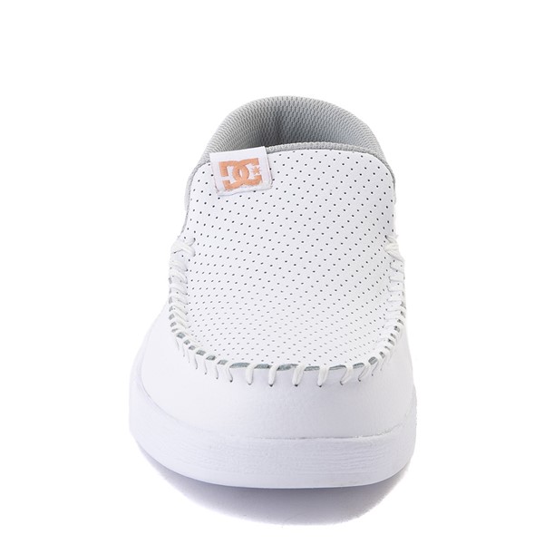 Womens DC Villain SE Skate Shoe White / Rose Gold Journeys