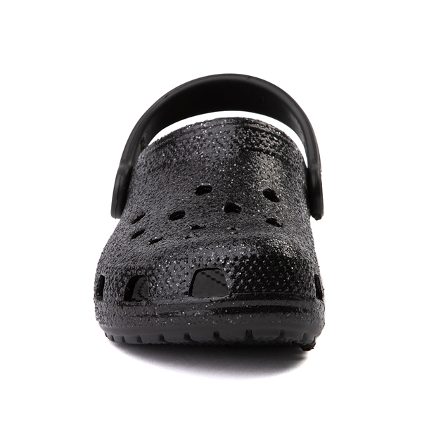 black glitter crocs journeys