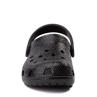 black sparkly crocs