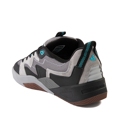 Alternate view of Mens DVS Devious Skate Shoe - Charcoal / Black / Turquoise