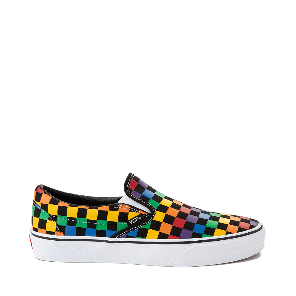 Vans Slip On Rainbow Checkerboard Skate 