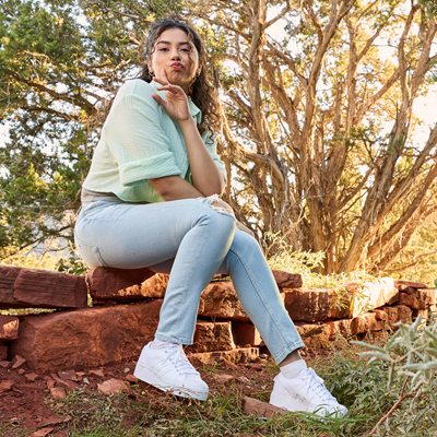 adidas all white platform sneakers