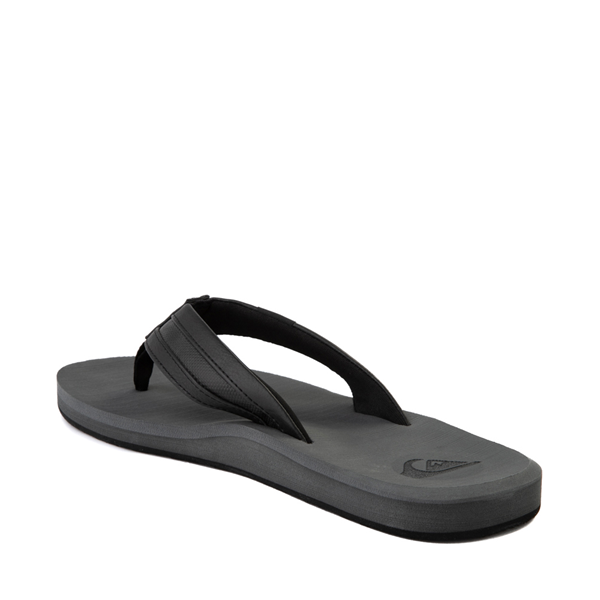 alternate view Mens Quiksilver Carver Squish Sandal - Black / GrayALT1