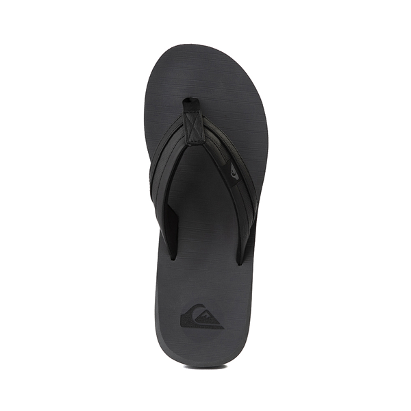 alternate view Mens Quiksilver Carver Squish Sandal - Black / GrayALT2