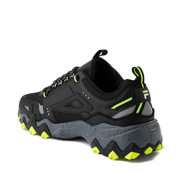 alternate view Mens Fila Oakmont TR Athletic Shoe - Black / Safety Yellow / CastlerockALT1B