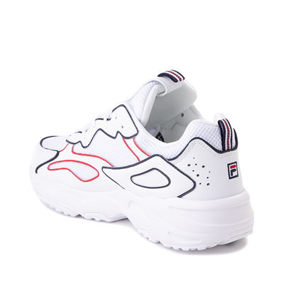 Alternate view of Mens Fila Ray Tracer Athletic Shoe - White / Navy / Red