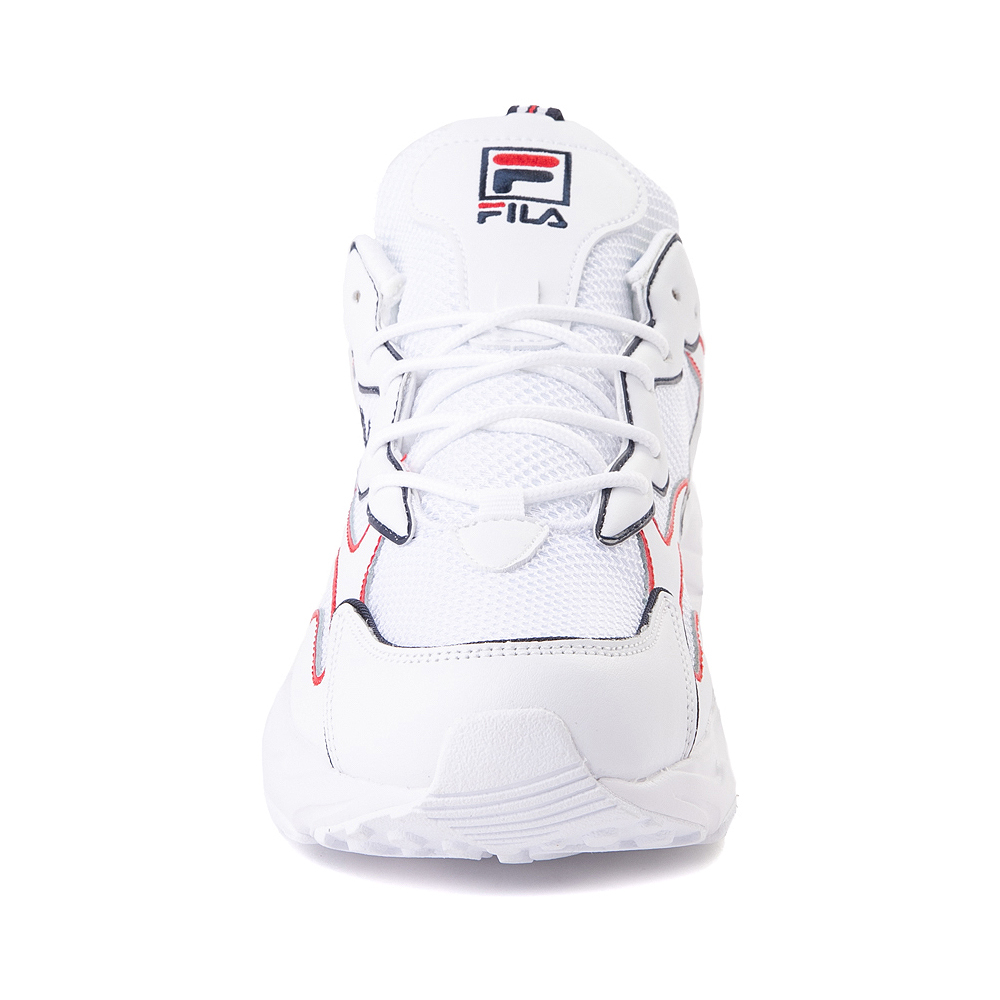 Mens Fila Ray Tracer Athletic Shoe - White / Navy / Red | Journeys