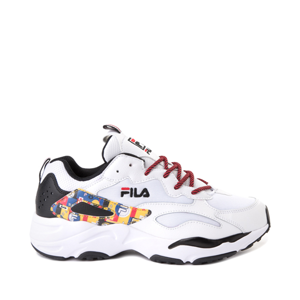Main view of Mens Fila Ray Tracer Archive Athletic Shoe - White / Black / Fire