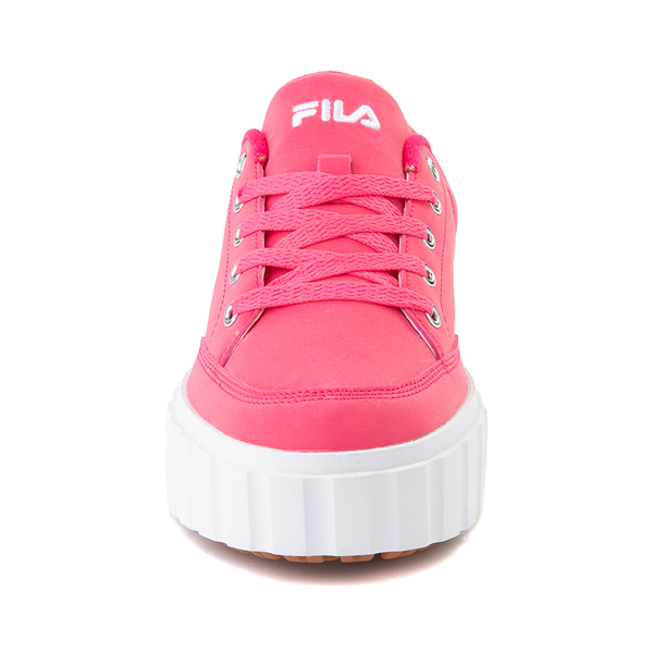 alternate view Womens Fila Sandblast Platform Athletic Shoe - Pink GlowALT4