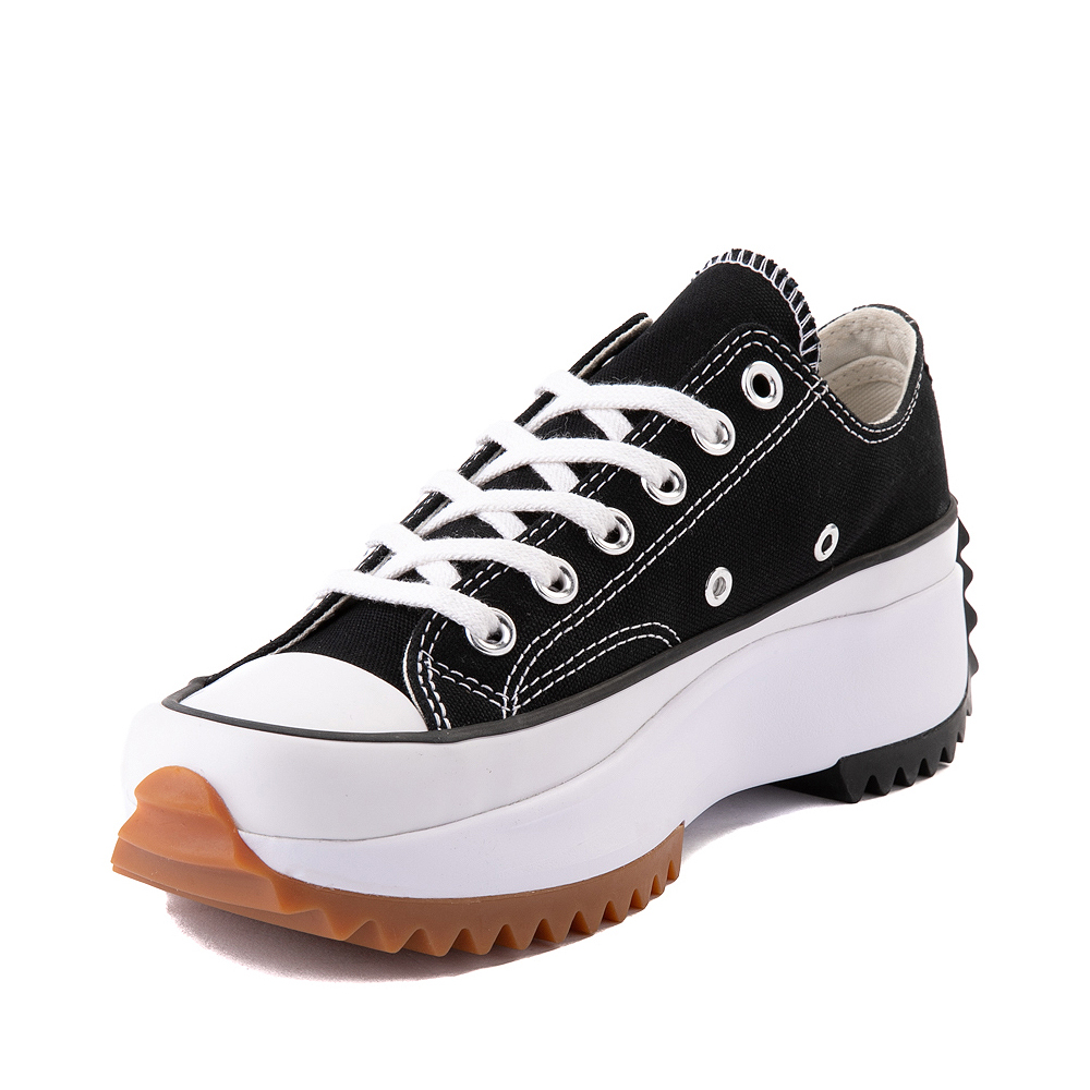 Converse Run Star Hike Lo Platform Sneaker - Black / White / Gum | Journeys
