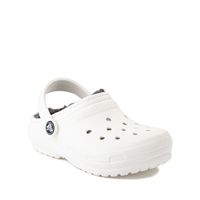 White fuzz sale crocs