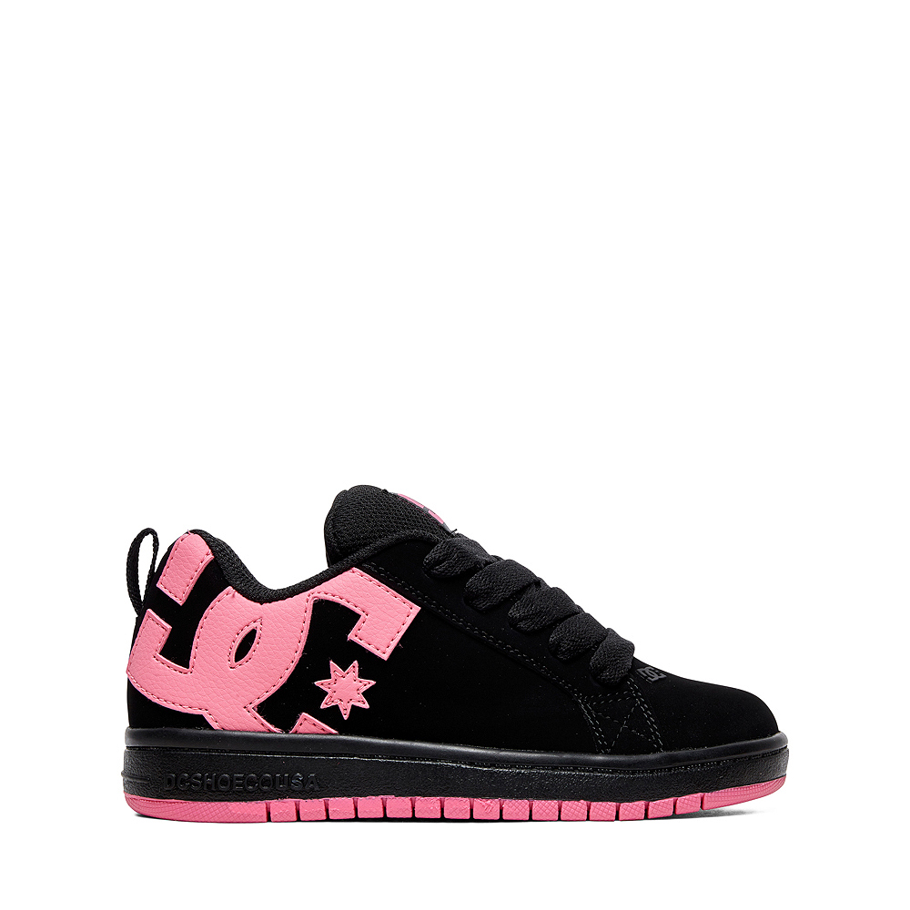 DC Court Graffik Skate Shoe - Little Kid / Big Kid - Black / Pink